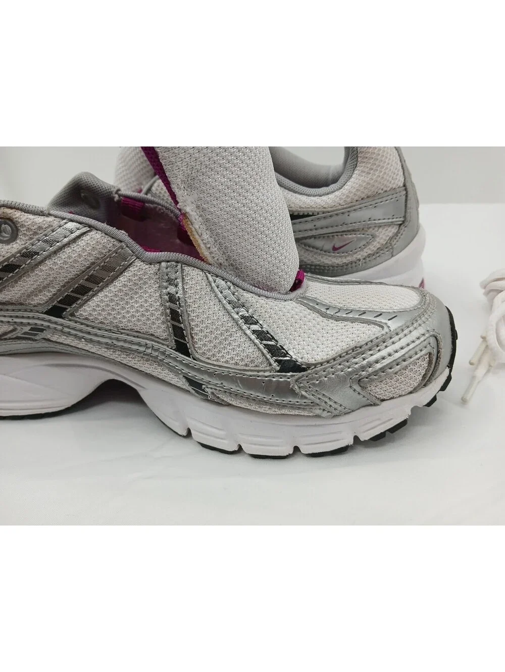 NIKE Air N'sight III BRS 1000 Shoes Womens 9.5 White Low Top Sneakers 318183-101